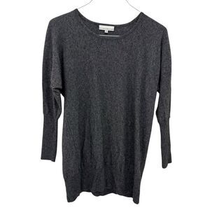 Bryn Walker Wool Blend Sweater Size Small Gray Tunic Crewneck